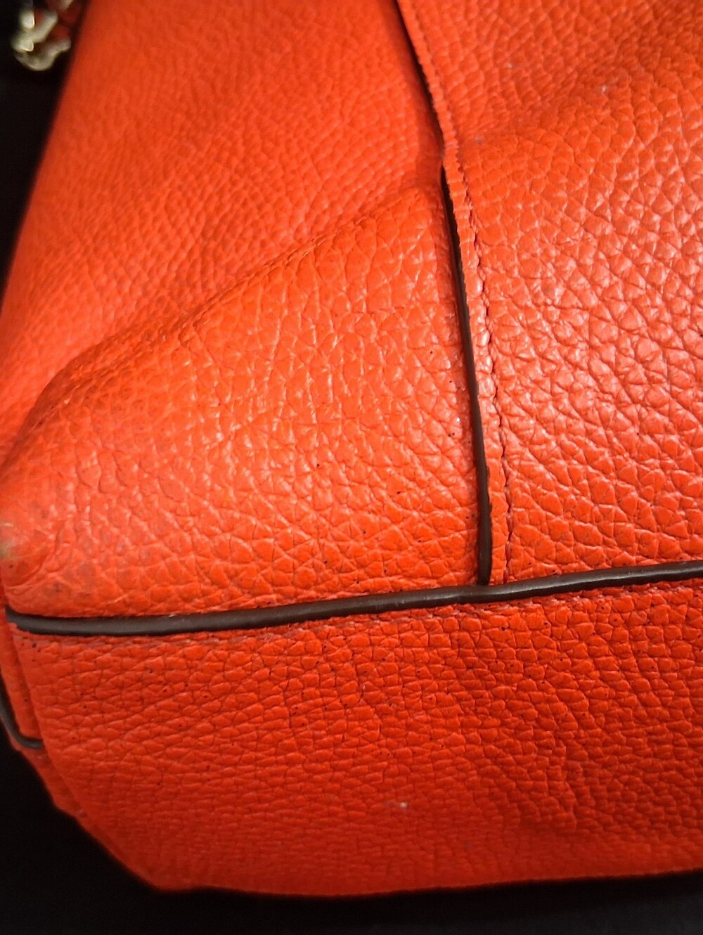 Coach Scout Hobo Purse Orange Pebble Leather W/ Pebble Leather Orange Wristlet - Picture 5 of 16
